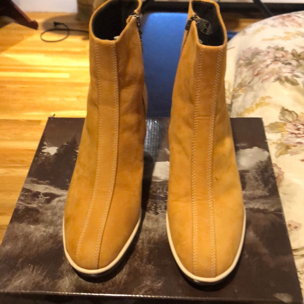 Timberland side zip booties 2inch wedge